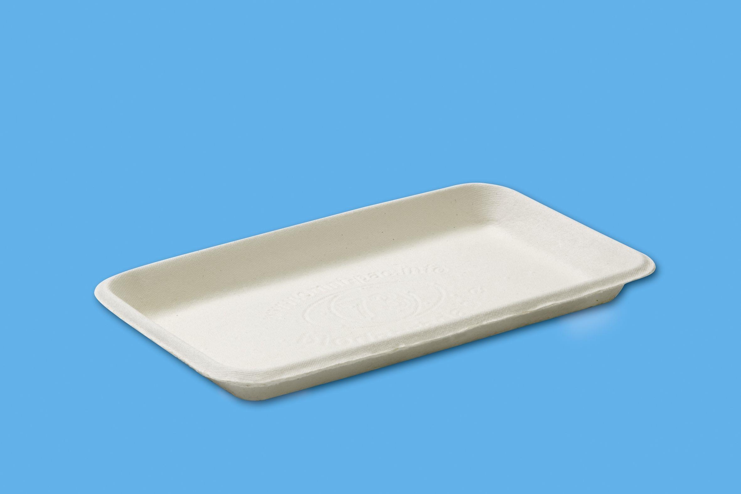 Foodtainer, Faserformschale, 225 x 136 x 22 mm, weiß, CareTainer