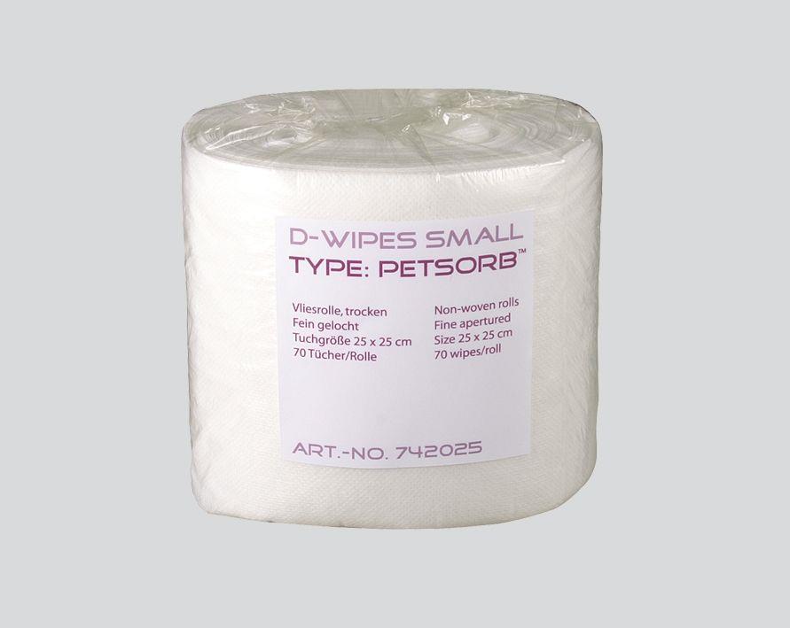 Nachfüll-Vliesrolle, weiß, Tuchmaße 25 x 25 cm, V-Wipes Petsorb