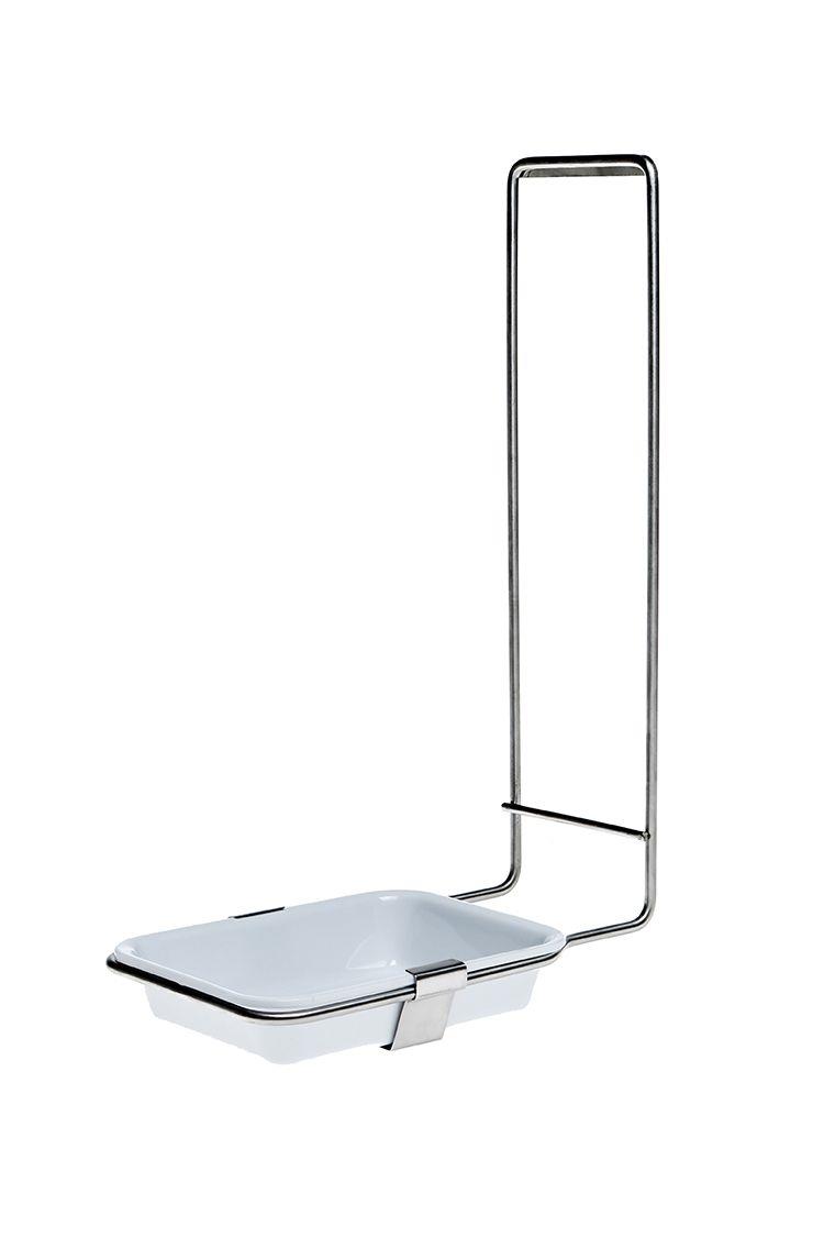 Schalenhalter aus Edelstahl, für alle 1000 ml Desinfektions- und Seifenspender mit herausnehmbarer Schale aus Kunststoff als Zubehör für Wandspender kaufen.