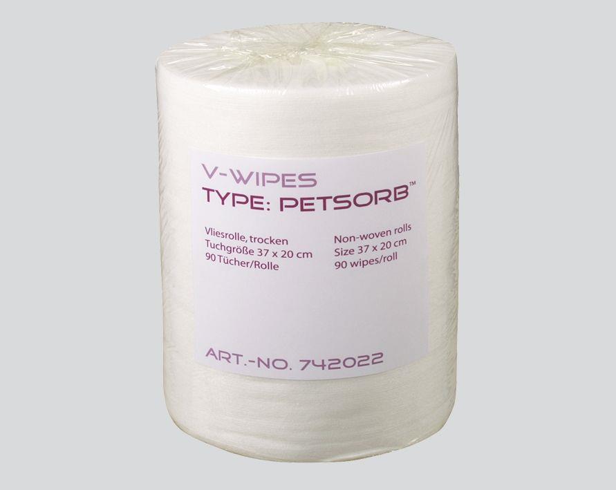 Nachfüll-Vliesrolle, weiß, Tuchmaße 37 x 20 cm, V-WIPES Petsorb