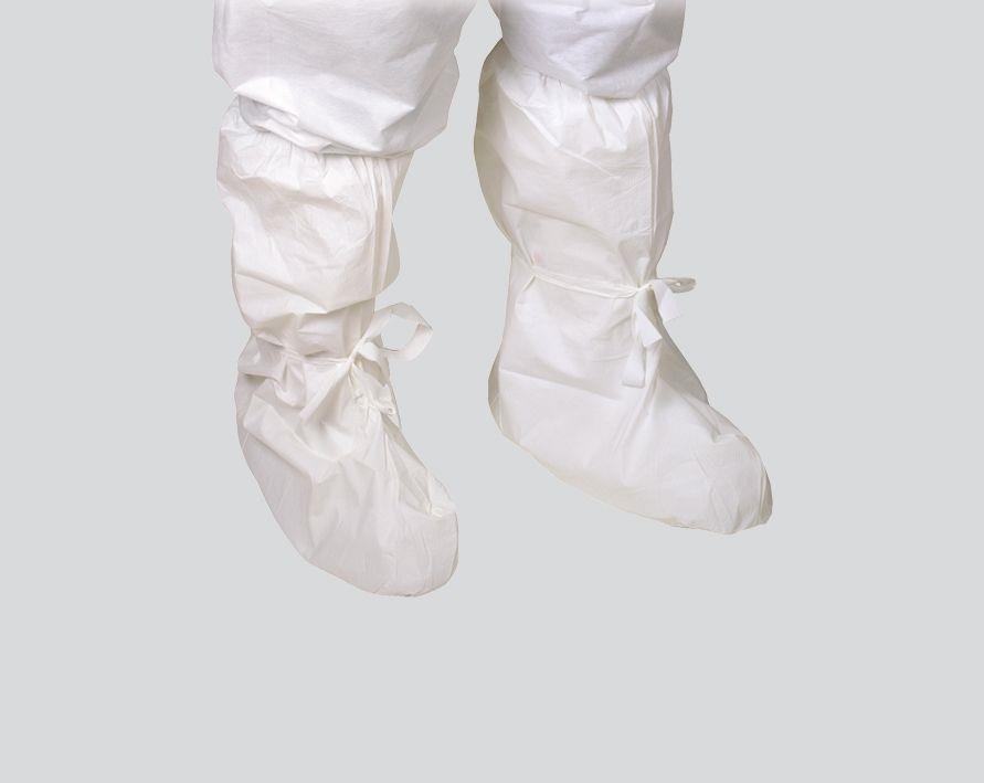 PP Einmal Überziehschuhe, Sohlenlänge ca. 380 mm, Gesamthöhe ca. 470 mm, weiß, Polypropylen, Safe-Comfort