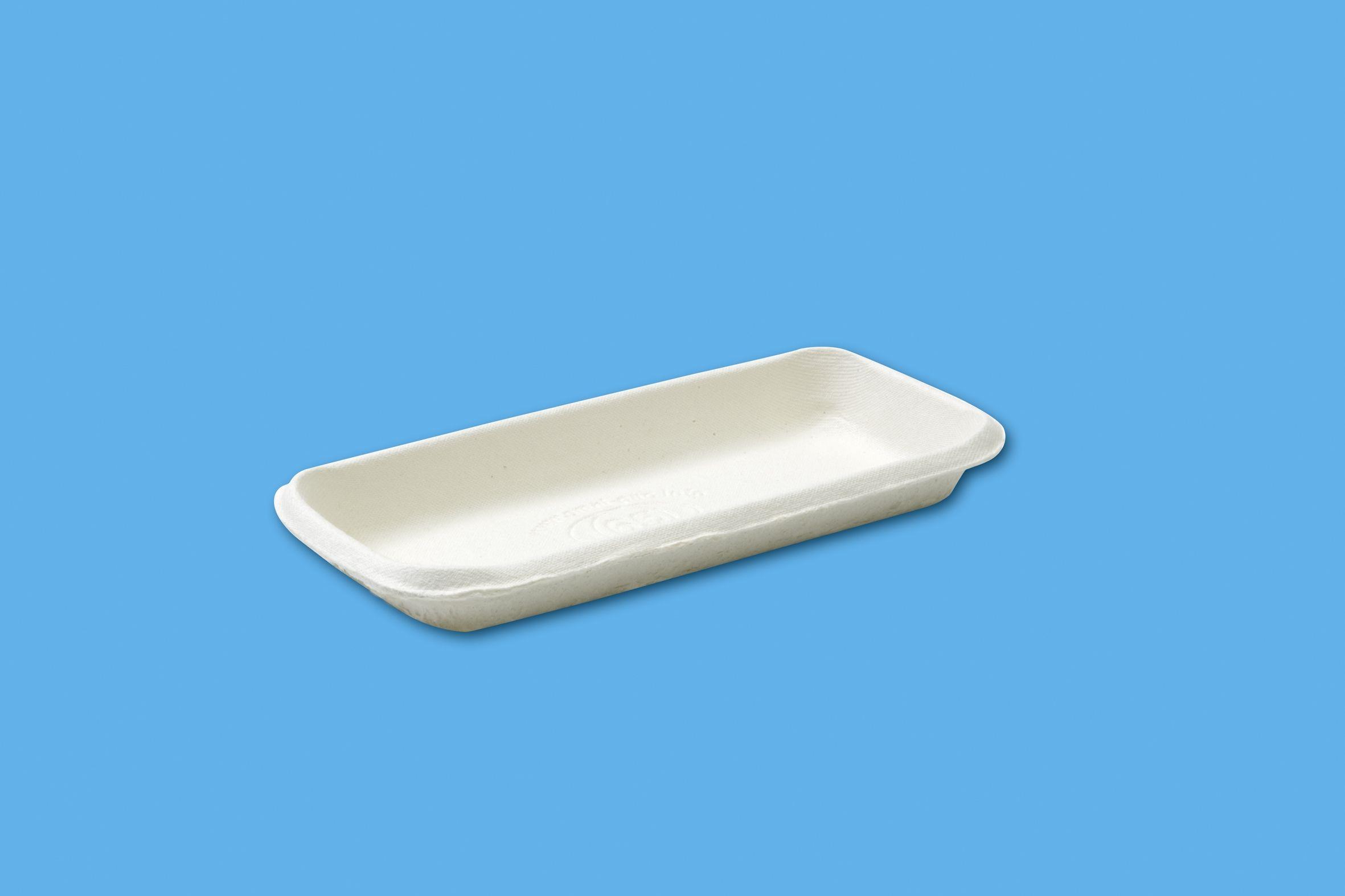 Foodtainer, Faserformschale, 180 x 90 x 22 mm, weiß, CareTainer