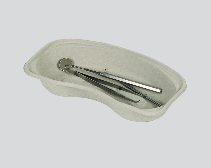 Einmal Faserstoff Nierenschale, grau, 252 x 150 x 48 mm, 700 ml