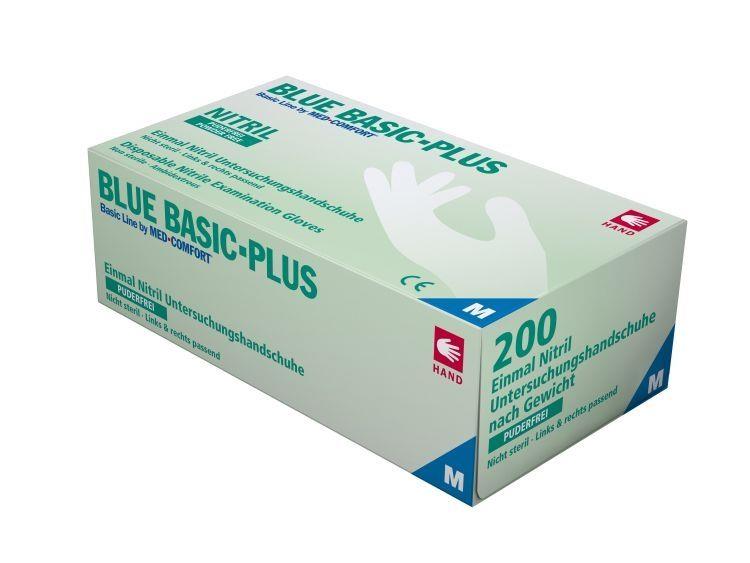 Nitrilhandschuhe, blau, 200 Stück/Box, Größe XL, puderfrei, blue Basic-Plus: Nitril Einmalhandschuhe als Schutzhandschuhe und Untersuchungshandschuhe aus Nitril kaufen.