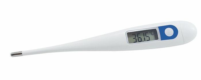 Digital Fieberthermometer, Farbe weiß, blau, 129 x 22 x 14 mm, Med-Comfort