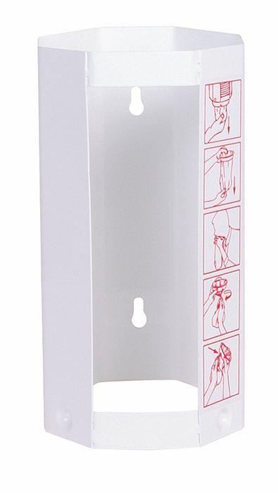 Stahlblech Spender für 30 Auffangbeutel, weiß, Größe M