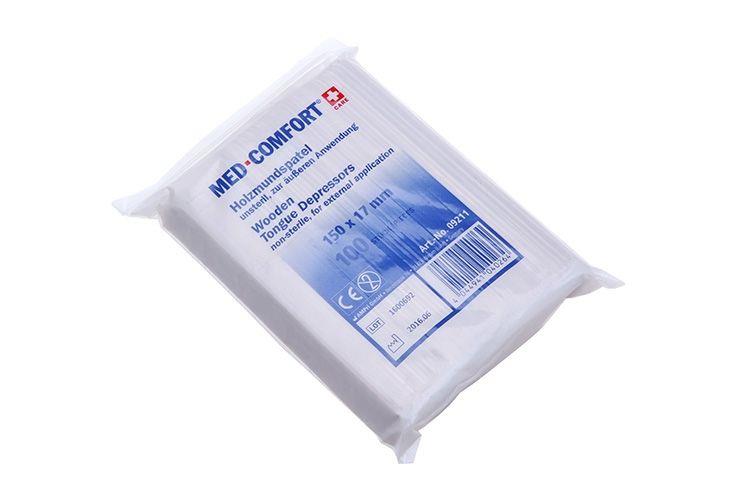 Einmal Holzmundspatel, Farbe natur, 150 x 17 x 1,6 mm, Med-Comfort