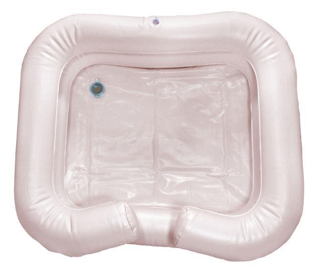 PVC Waschbecken mit Duschvorrichtung und Pumpe, 65x58x20 cm, Stärke 0,32 mm, hellrosa, rosa, Polyvinylchorid, Top-Comfort