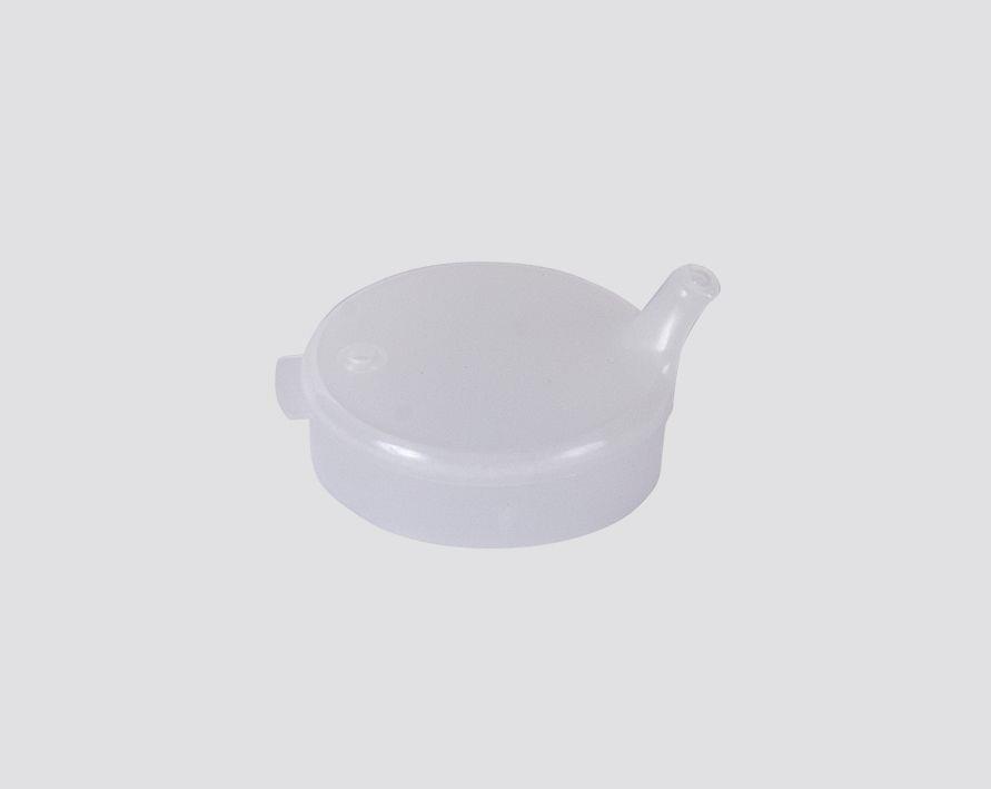 PP Schnabelbecher Oberteil, transparent, milchig, 4x4 mm für 250 ml