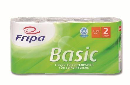 Toilettenpapier, 2-lagig, 64 Rollen, Basic