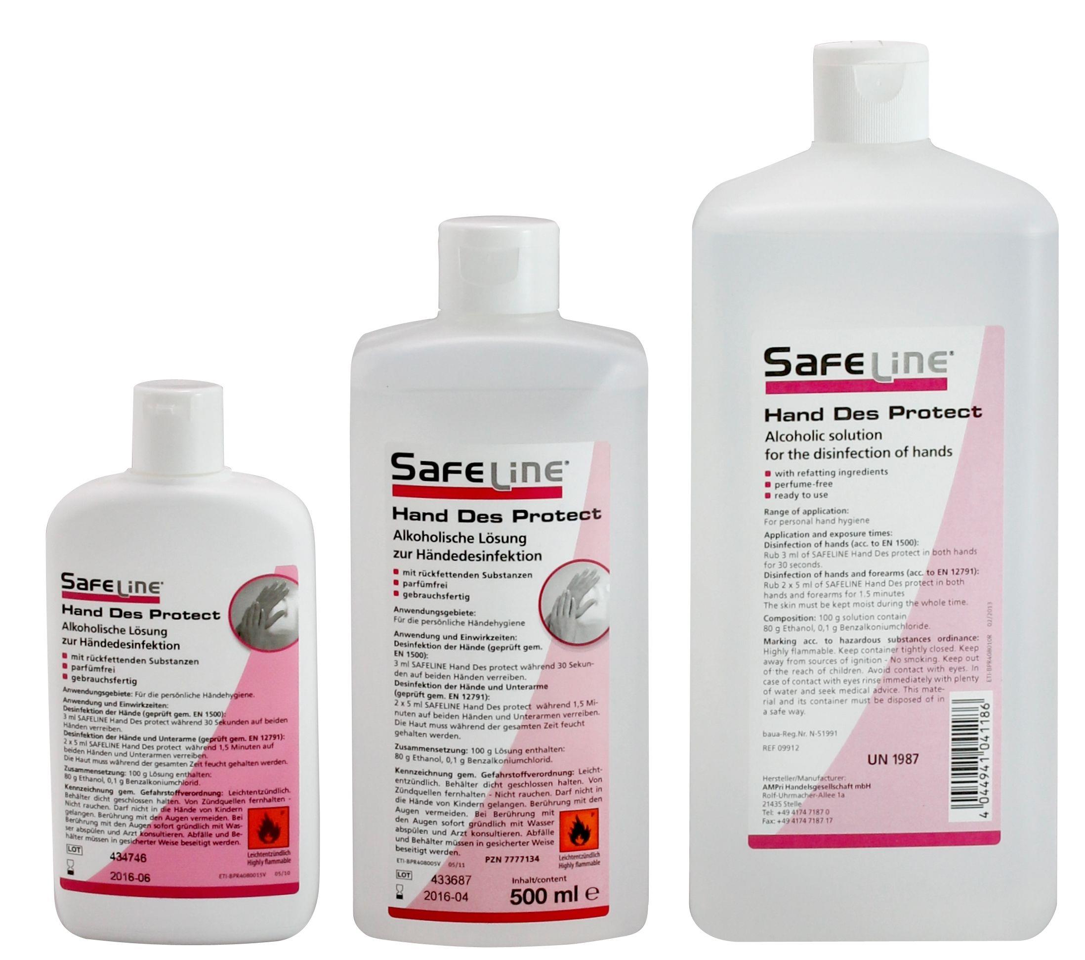 Händedesinfektion, 150 ml, Safeline Hand Des Protect