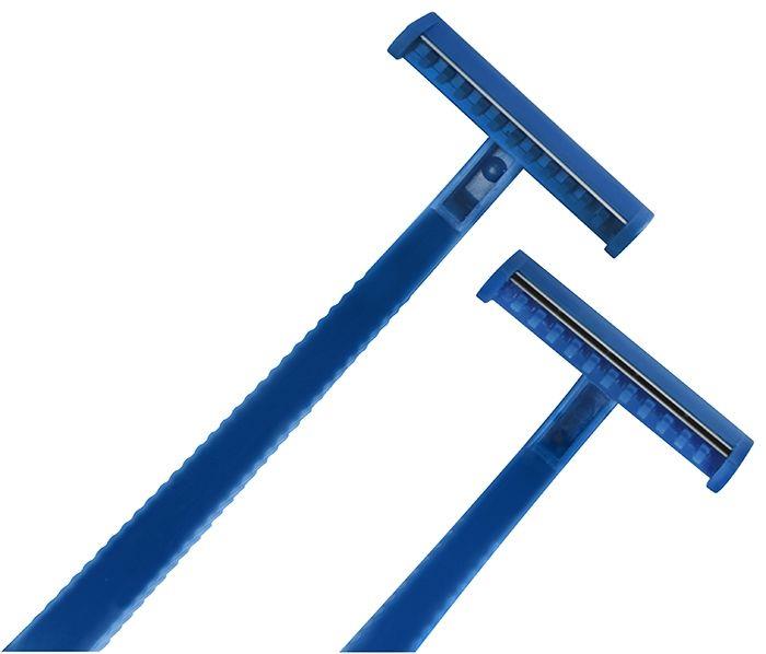 ABS Einweg Rasierer mit Edelstahl Klinge, 1-schneidig, Farbe Blau, Top-Comfort