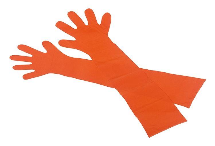 PE Veterinärhandschuh, orange, Größe unisize, Med-Comfort
