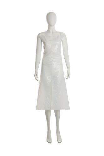 Einwegschürzen, weiß, glatte Oberfläche, 80 x 160cm, Polyethylen, geblockt, Med-Comfort