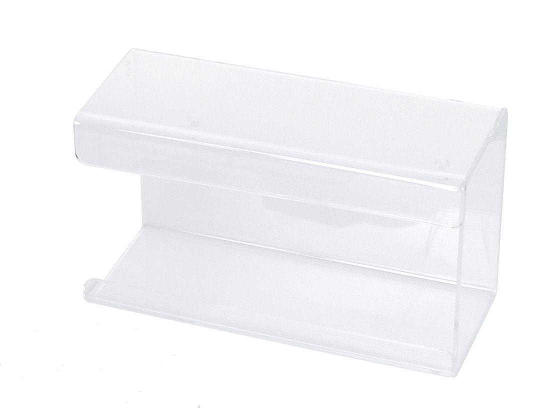 Einmalhandschuh Spender, Handschuh-Dispenserhalter, 250 x 135 x 95 mm, transparent, milchig, Acryl