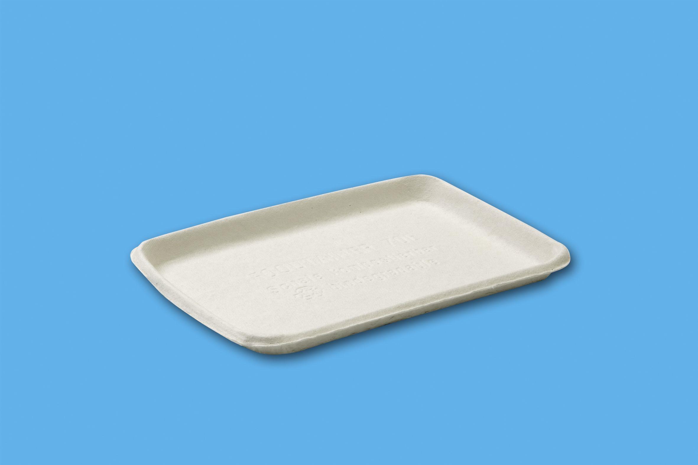 Foodtainer, Faserformschale, 180 x 136 x 20 mm, weiß, CareTainer