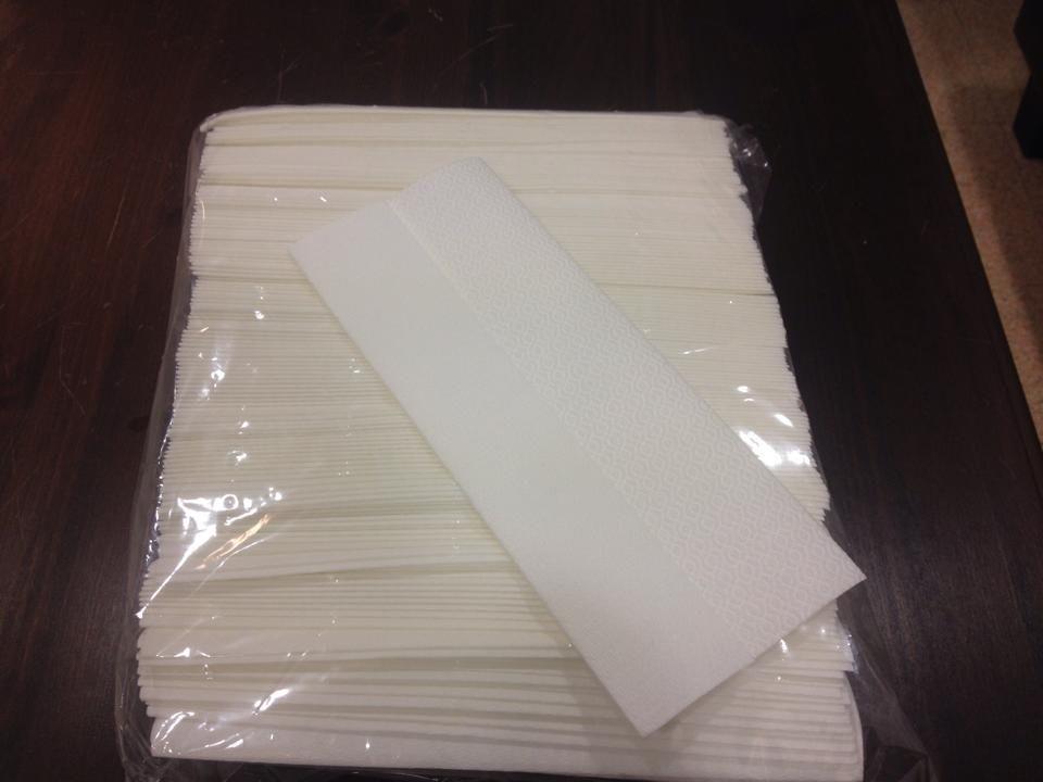 Ailaidtücher, Farbe weiß, Z-Falz, 20 x 25 cm