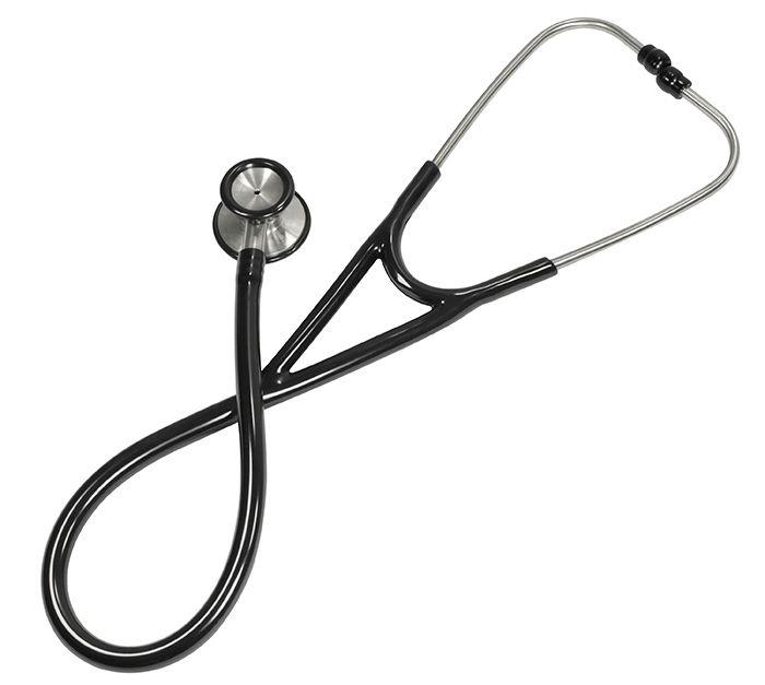 Doppelkopf Stethoskop Deluxe, Farbe schwarz, Med-Comfort