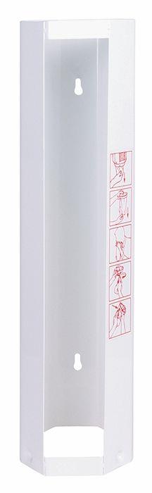 Stahlblech Spender für 65 Auffangbeutel, weiß, Größe XL