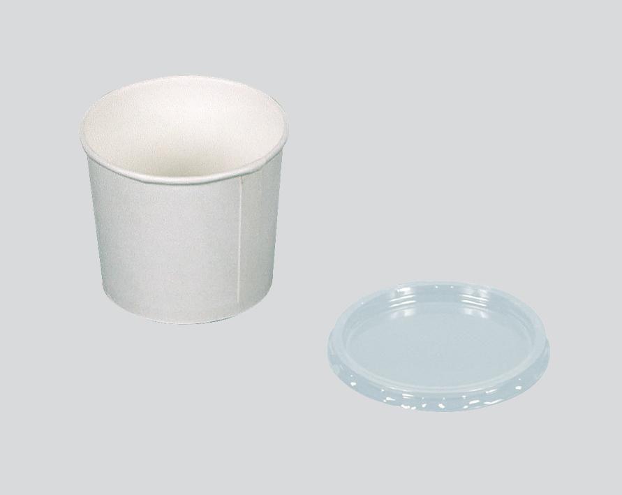 Deckel für Hartpapier-Mundspülbecher, transparent, milchig