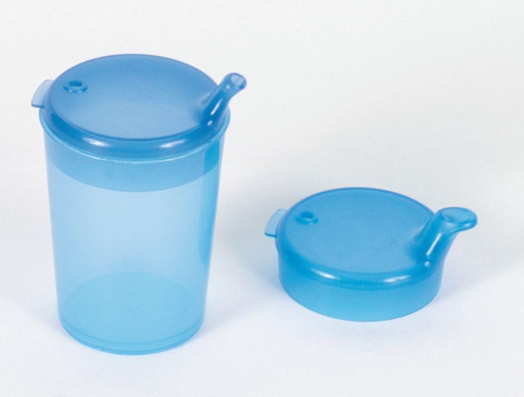 PP Schnabelbecher Oberteil und Unterteil SET, blau, 50 x 250 ml