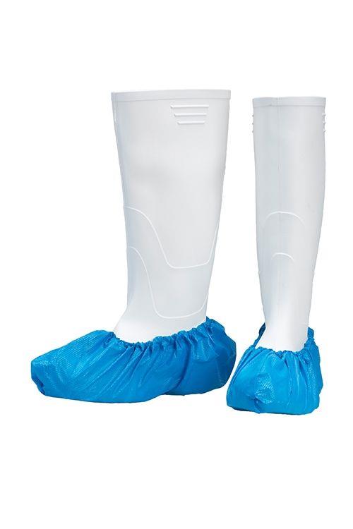 PE Einmal Überziehschuhe ultra stark, 15 x 42 cm, blau, Polyethylen, Med-Comfort