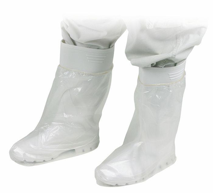 PE Einmal Überziehschuhe, 39 x 39 cm, transparent, milchig, Polyethylenfolie, Med-Comfort
