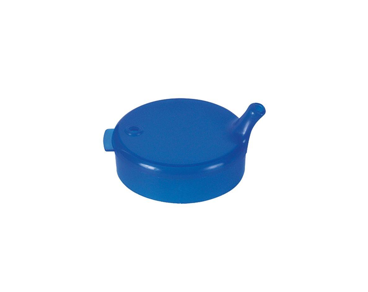 PP Schnabelbecher Oberteil, blau, 4x4 mm für 250 ml